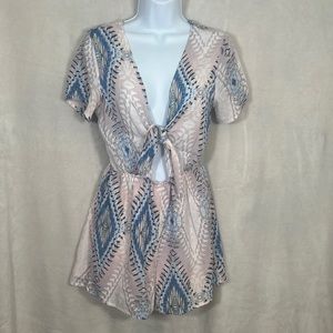 Juniper Blu romper. Size Small